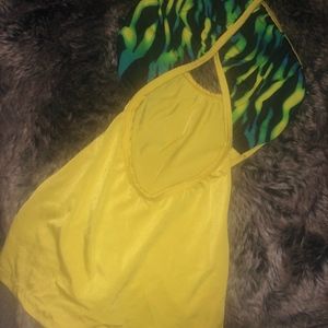 One Pieece Bathing Suit Yellow